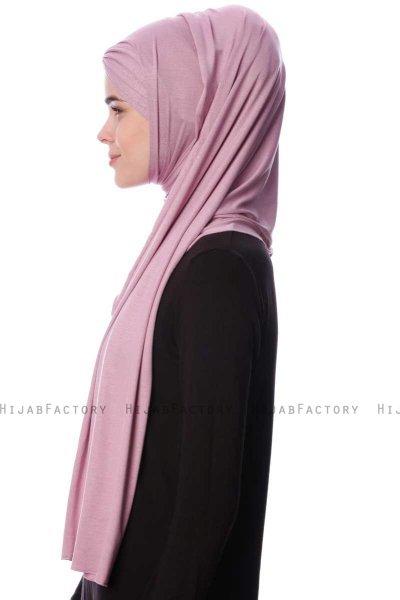 Eslem - Purper Pile Jersey Hijab - Ecardin