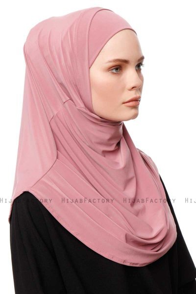 Esma - Donker Roze Amira Hijab - Firdevs