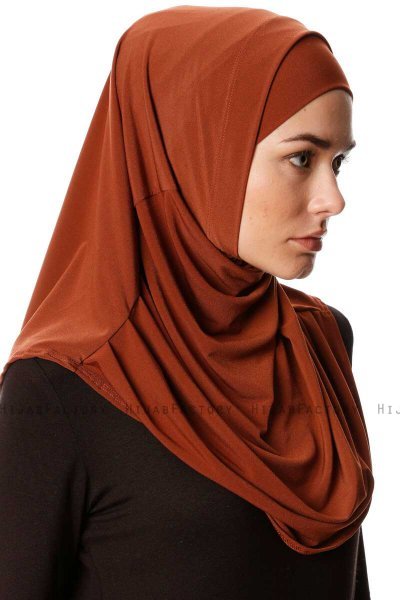 Esma - Baksteenrood Amira Hijab - Firdevs