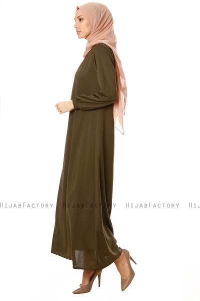 Esra - Khaki Jurk - Miss Halima