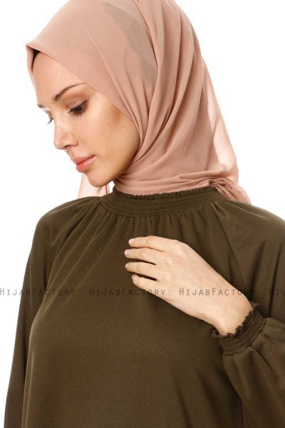 Esra - Khaki Jurk - Miss Halima