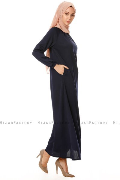 Esra - Marineblauw Jurk - Miss Halima