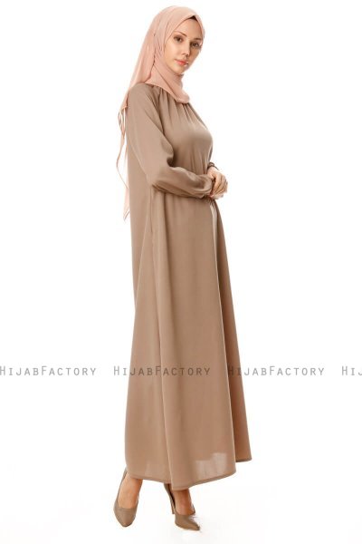 Esra - Taupe Jurk - Miss Halima