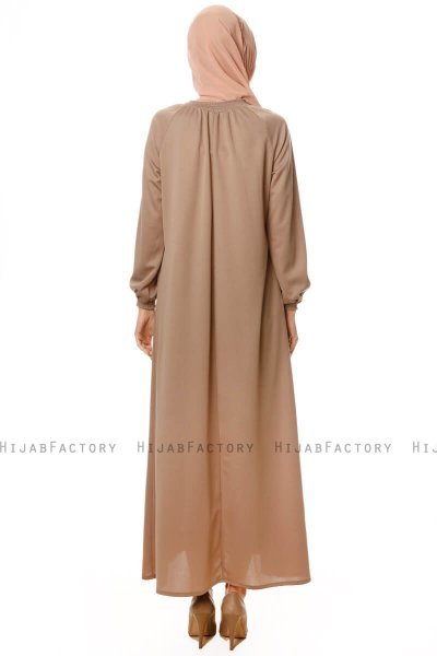 Esra - Taupe Jurk - Miss Halima