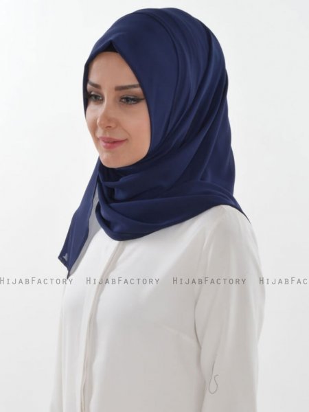 Evelina - Marineblauw Praktisch Hijab - Ayse Turban
