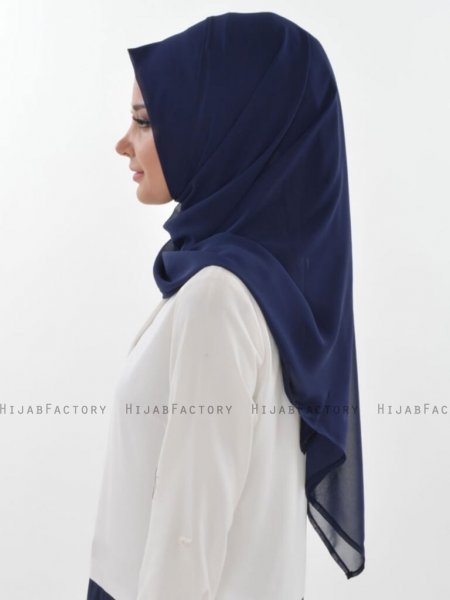 Evelina - Marineblauw Praktisch Hijab - Ayse Turban