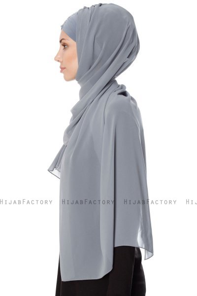 Evren - Grijs Chiffon Hijab