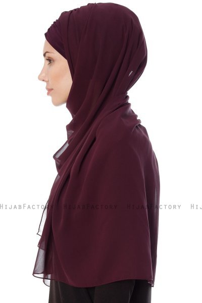Evren - Pruim Chiffon Hijab