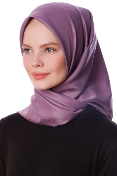 Eylul - Purper Plein Rayon Hijab