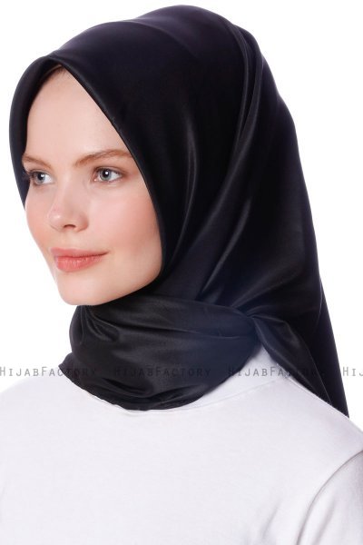 Eylul - Zwart Plein Rayon Hijab