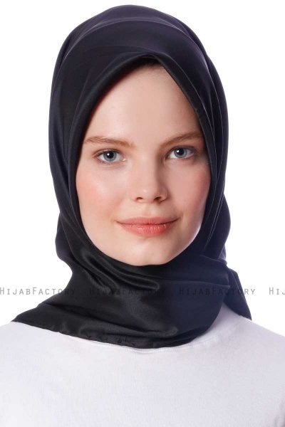 Eylul - Zwart Plein Rayon Hijab