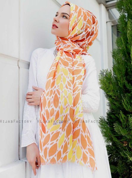 Gemila - Oranje Gevormde Hijab - Sal Evi