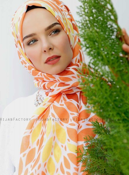 Gemila - Oranje Gevormde Hijab - Sal Evi