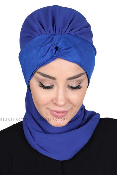 Gill - Blauw & Blauw Praktisch Hijab