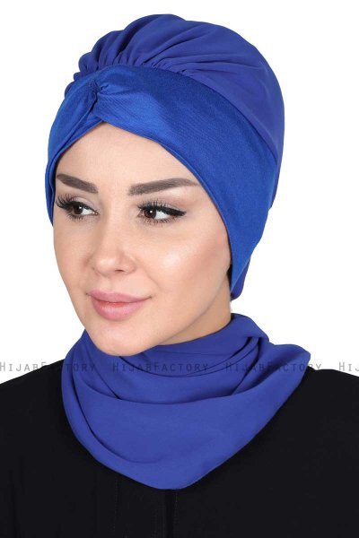 Gill - Blauw & Blauw Praktisch Hijab