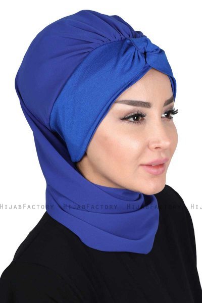 Gill - Blauw & Blauw Praktisch Hijab