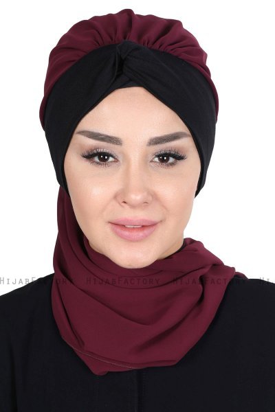 Gill - Pruim & Zwart Praktisch Hijab