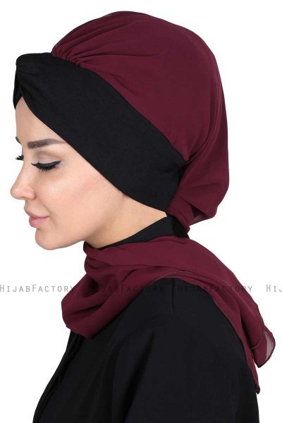 Gill - Pruim & Zwart Praktisch Hijab