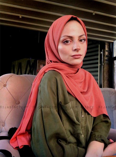 Hanadi - Terracotta Katoenen Hijab - Mirach