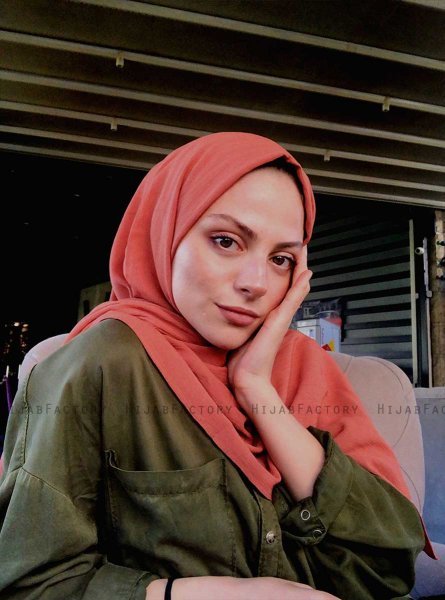 Hanadi - Terracotta Katoenen Hijab - Mirach