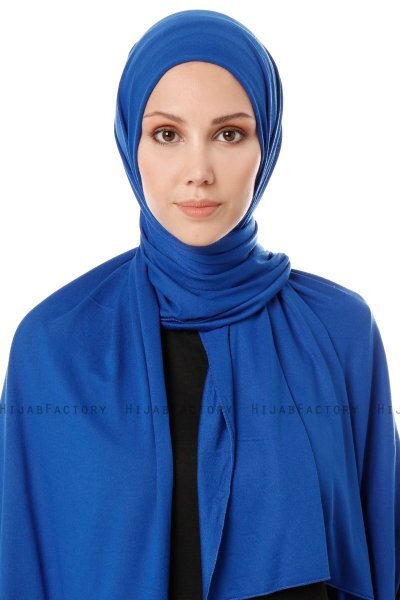 Hande - Blauw Katoen Hijab - Gülsoy