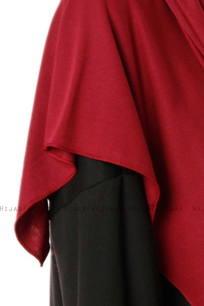 Hande - Bordeaux Katoen Hijab - Gülsoy