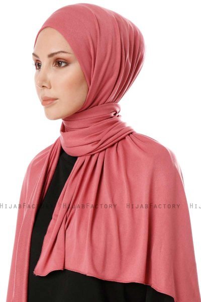 Hande - Oudroze Katoen Hijab - Gülsoy