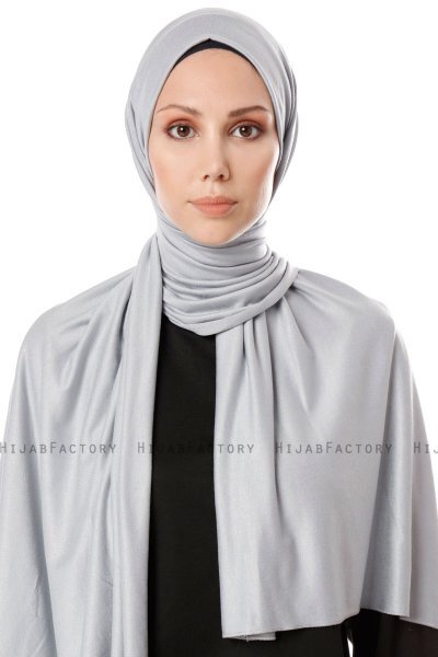 Hande - Grijs Katoen Hijab - Gülsoy