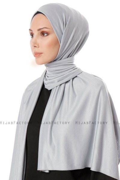 Hande - Grijs Katoen Hijab - Gülsoy