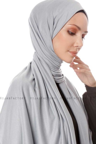 Hande - Grijs Katoen Hijab - Gülsoy