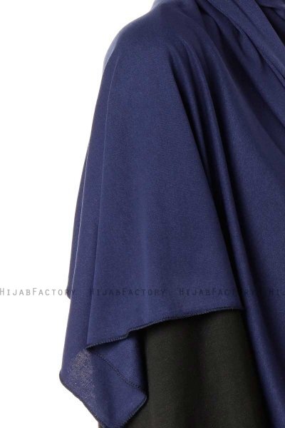 Hande - Marineblauw Katoen Hijab - Gülsoy