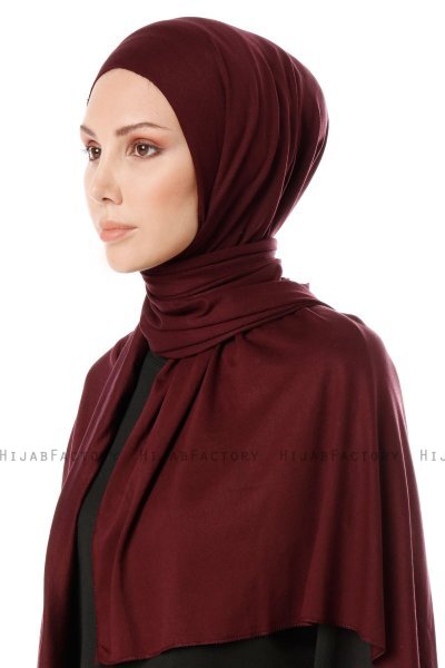 Hande - Donkerpaars Katoen Hijab - Gülsoy