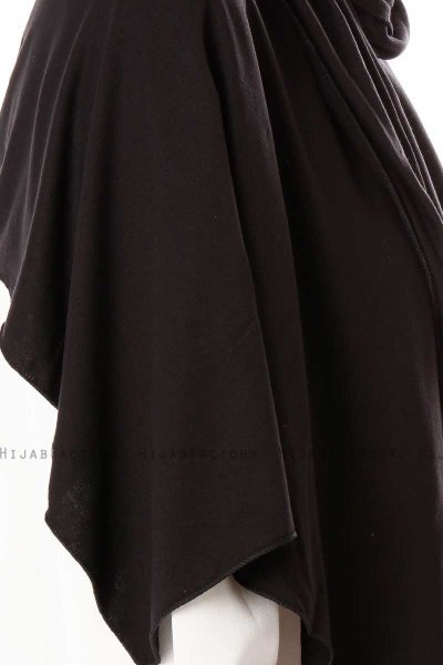 Hande - Zwart Katoen Hijab - Gülsoy