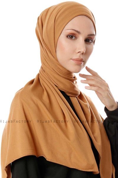 Hande - Baksteenrood Katoen Hijab - Gülsoy