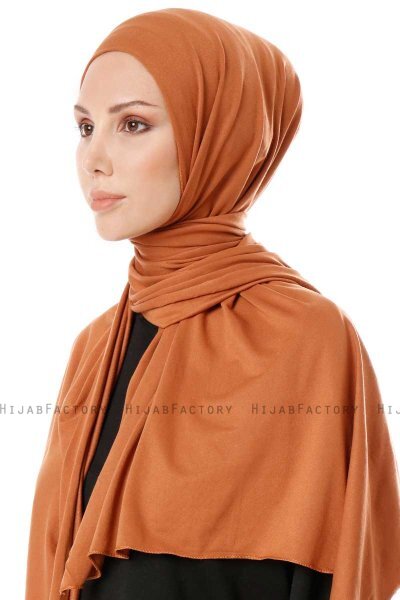 Hande - Terracotta Katoen Hijab - Gülsoy