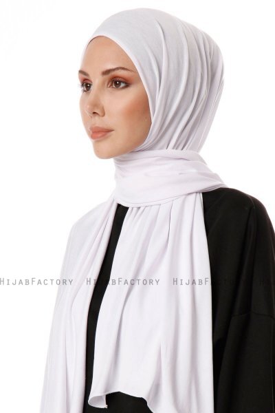 Hande - Wit Katoen Hijab - Gülsoy