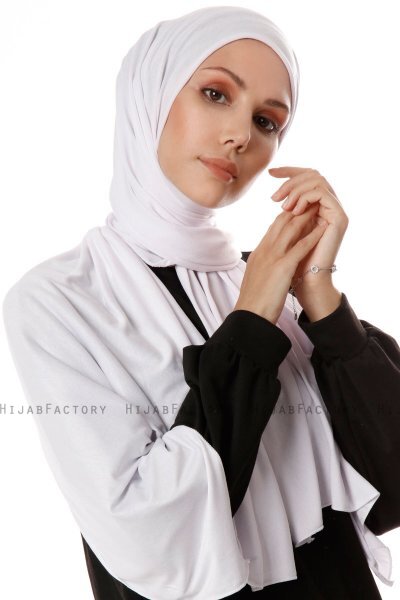 Hande - Wit Katoen Hijab - Gülsoy