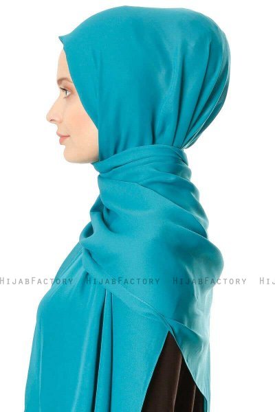Hazal - Groen Crepe Hijab - Ecardin