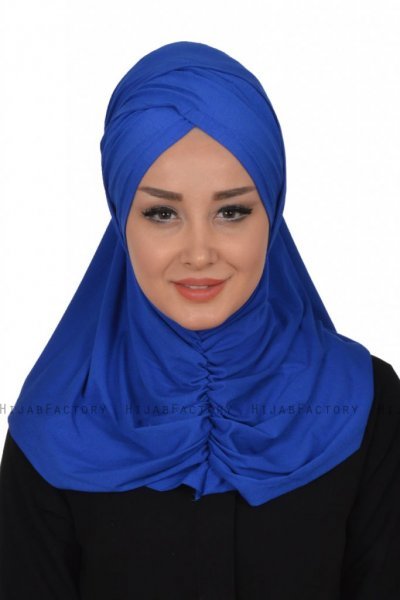 Hilda - Blauw Katoenen Hijab