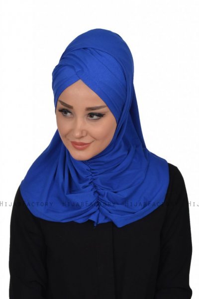 Hilda - Blauw Katoenen Hijab
