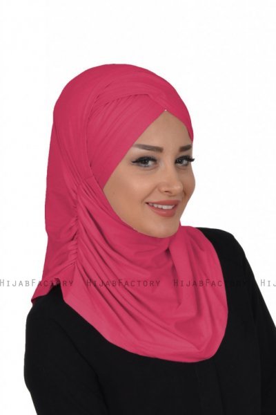 Hilda - Fuchsia Katoenen Hijab