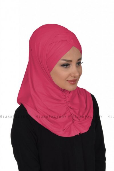 Hilda - Fuchsia Katoenen Hijab