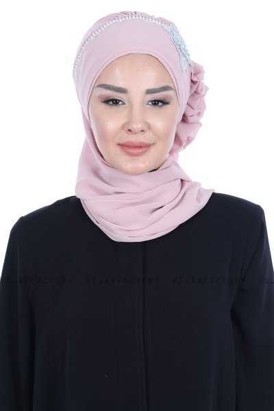 Hillevi - Oudroze Chiffon Instant Turban