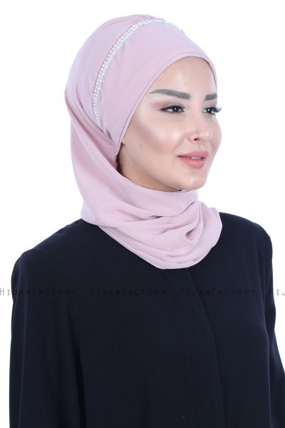 Hillevi - Oudroze Chiffon Instant Turban
