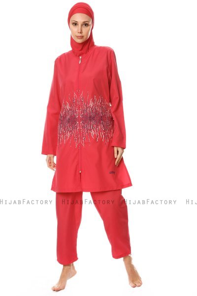Hiranur - Framboos Burkini - Tesmay