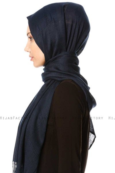 Huriye - Marineblauw Hijab - Özsoy