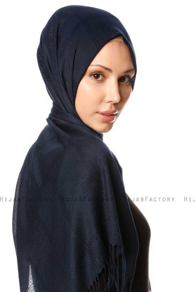 Huriye - Marineblauw Hijab - Özsoy