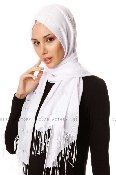 Huriye - Wit Hijab - Özsoy