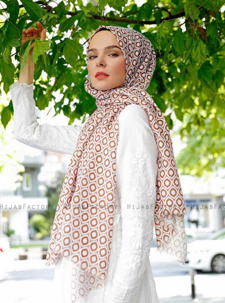 Isbah - Bruin Gevormde hijab - Sal Evi