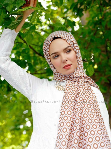 Isbah - Bruin Gevormde hijab - Sal Evi